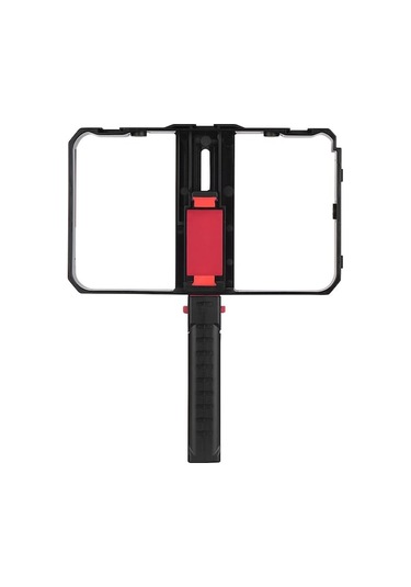 Profesyonel El Kamera Kafesi, 3 Sıcak Ayakkabı Bağlantısı İle Akıllı Telefon Sabitleyici Ve Taşıma Kolu