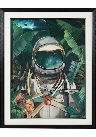 Mudo Home Astronot Çerçeveli Pano 72x90 Cm