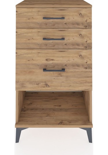 Hyperion Komodin 3 Çekmeceli 60x44x106 Çam-çam Çam