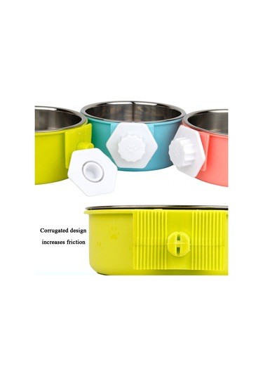 Cbtx Evcil Hayvan Besleyici Paslanmaz Çelik Köpek Kedi Kase Asılı Sabit