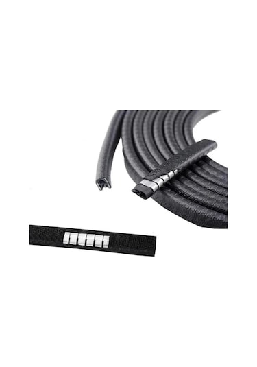 Araç Kapı Koruma Fitili Parlak Renk Çarpma Çizilme Önleyici 5Metr Siyah