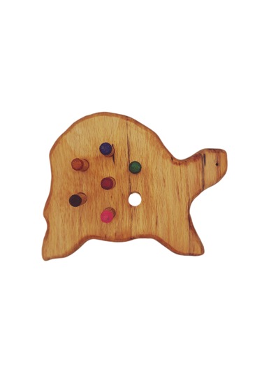 Boncuk Dizme Oyunu Ahşap Kaplumbağa