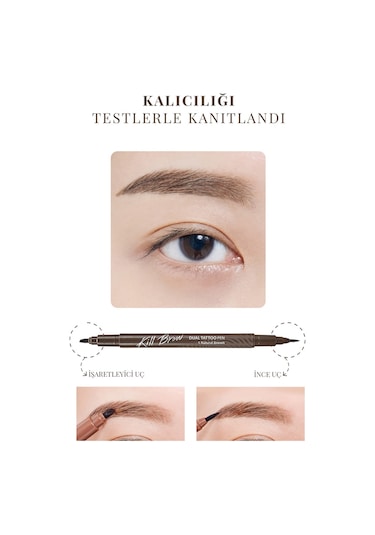 Clio Kill Brow Dual Tattoo Pen Set 01 Natural Brown