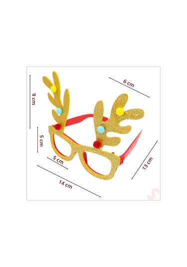 Yılbaşı Gözlük - Altın