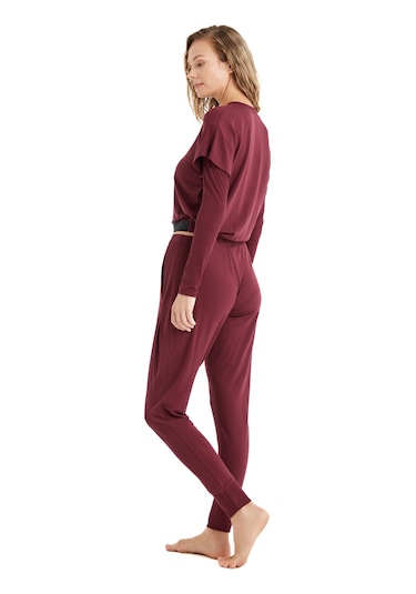 Kadın Pijama Üstü 51641 - Bordo