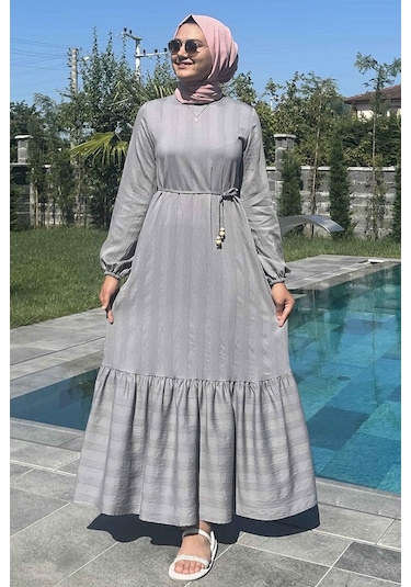 Seda Gri Elbise Gri