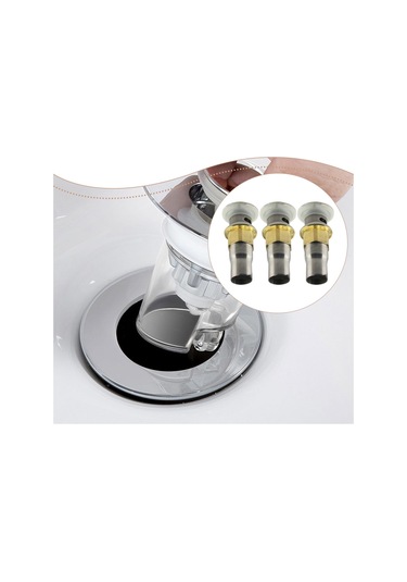 Suntek 3 Parça Lavabo Gider Tıkacı Silikon Conta Sağlam Stil A