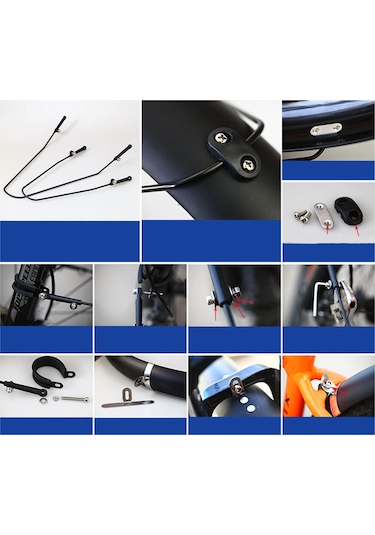 Suntek Dağ Bisikleti Çamurlukları 29-inç-gümüş-diş-teli Gümüş