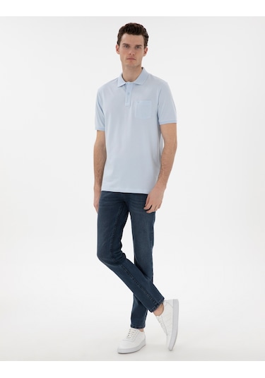 Pierre Cardin Erkek Açık Mavi Tişört Basic 50302538-vr003