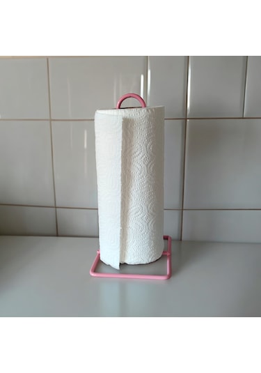Havlu Peçetelik , Pembe Renk Rulo Peçetelik , Metal Masa Tezgah
