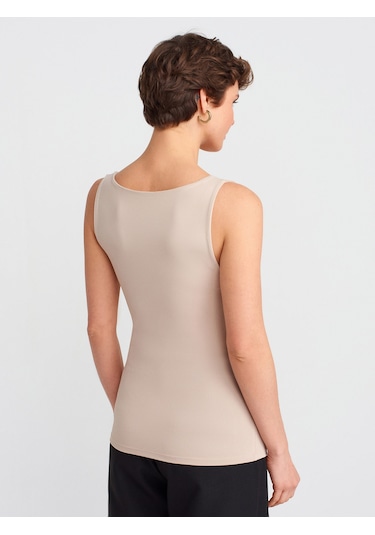 Dilvin 20977 Kalın Askılı Poliamid Atlet-taş Taş