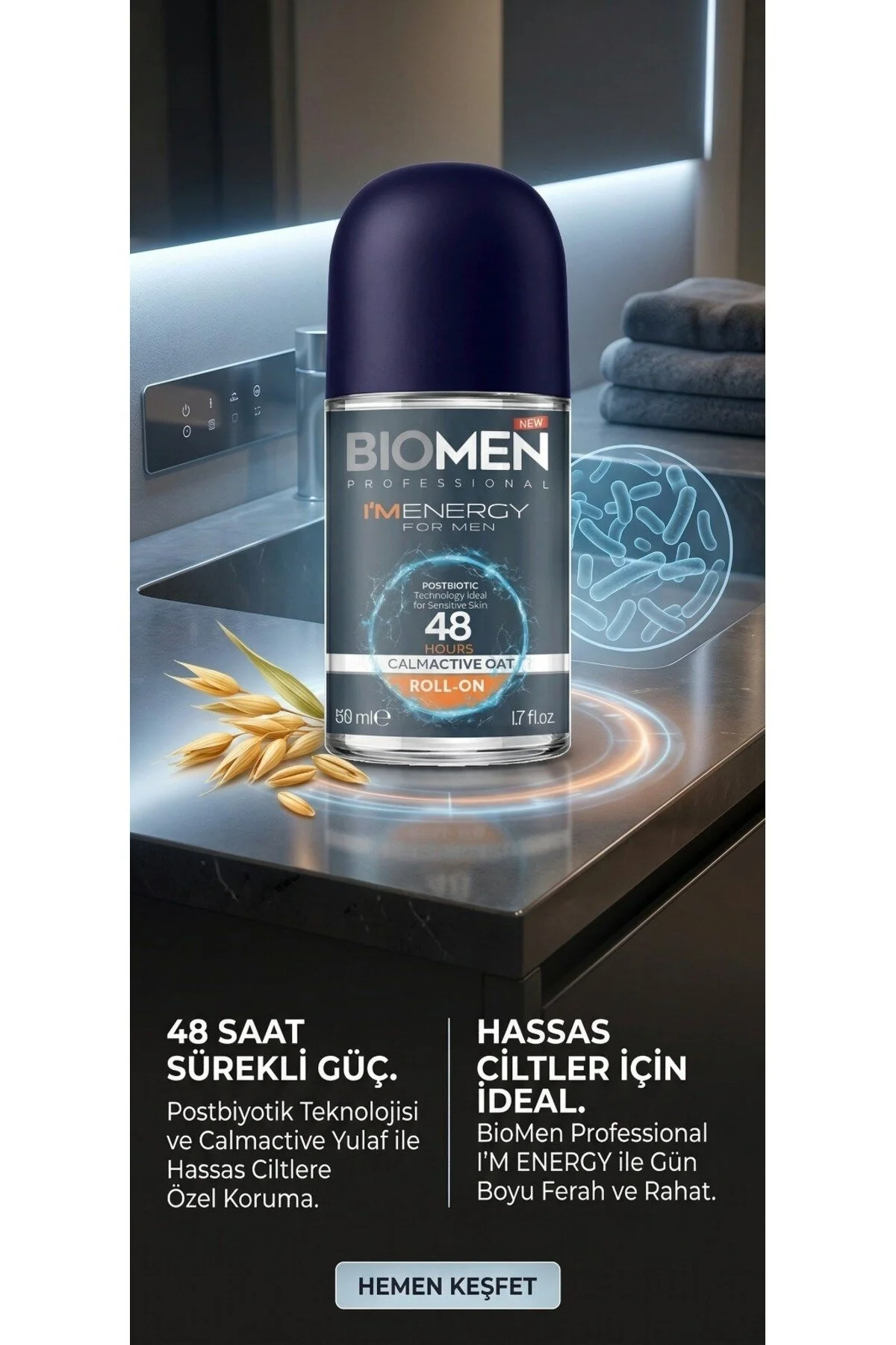 Biomen I'm Energy Erkek Roll-On Deodorant 50 ML