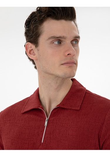 Pierre Cardin Erkek Nar Çiçeği Tişört 50302586-vr239 Nar Çiçeği