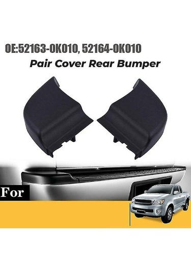 Didadodo Toyota Hilux Vigo 2004-2015 Arka Tampon Uç Plaka Köşe Kapağı, Güçlendirilmiş Model