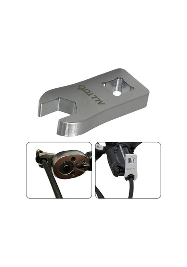 Pazly İngiliz Anahtarı Bisiklet Bakım Aleti, Gümüş, Disk Fren Cıvata Aleti, Shimano Uyumluluğu Gümüş