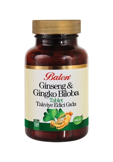 Balen Kırmızı Ginseng Ginkgo Biloba 720 MG 120 Tablet