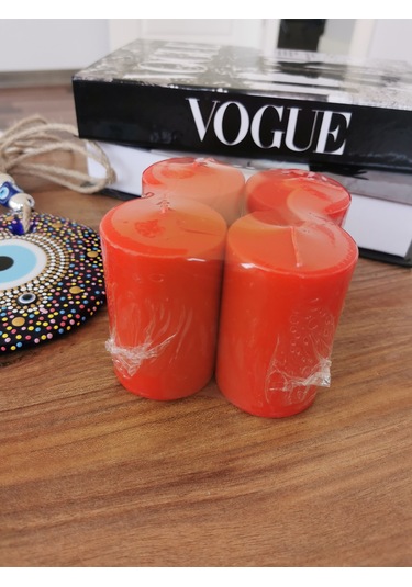 İv Candles Homedecor 4lü Kırmızı Baton Mum