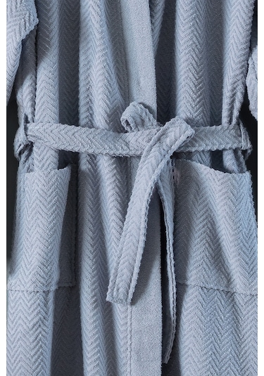 Nicola Kimono %100 Pamuk Erkek Bornoz - Mavi 8682116238229 Mavi