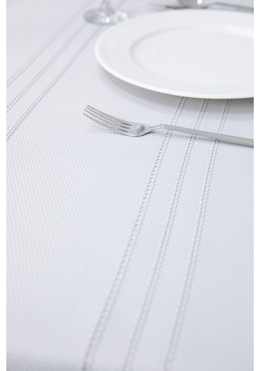 Neva Leke Tutmaz Masa Örtüsü 160x220 - Gri Gri