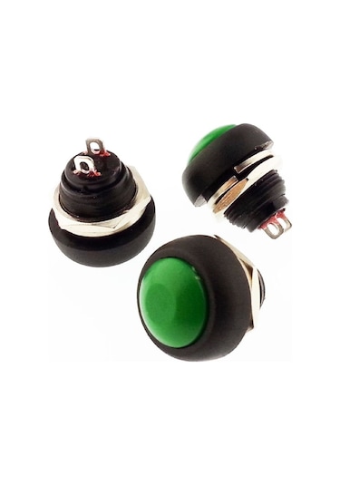Çin Dc184-ys ,kontak-1a Yeşil Yaylı M12 Buton