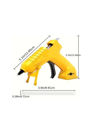 Damlama Önleyici Özellikli Şarj Edilebilir Kablosuz Mini Tutkal Tabancası