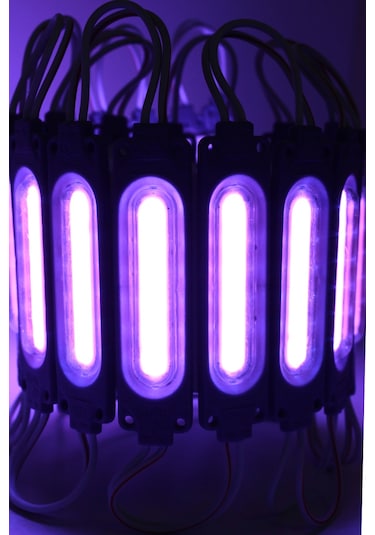 Cob Led Modül Lensli 2 Watt 12 Volt Mor 10 Adet