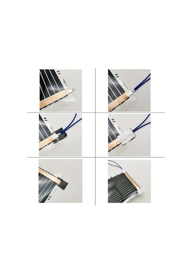 Pazly 220v Uzak Kızılötesi Yerden Isıtma Filmi Kiti, 240w/m2, 50cm Genişlik, Karbon Fiber, 50cmx1m, Elektrikli Isıtma Sistemi