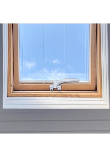 Trendooze Homyl Pencere Kolları Beyaz Kanat Kilitleme Kapılar İçin Sağ