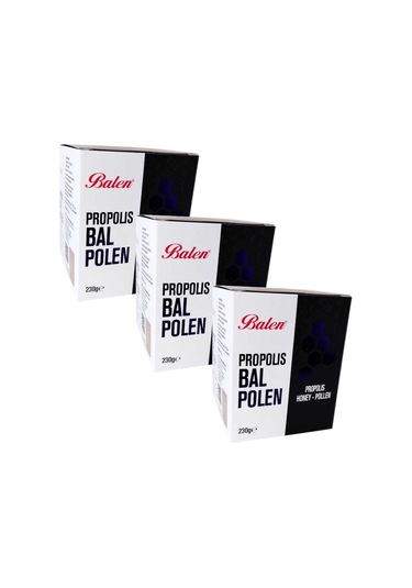 Balen Bal - Polen - Propolis Karışımı 230 G 3 Adet