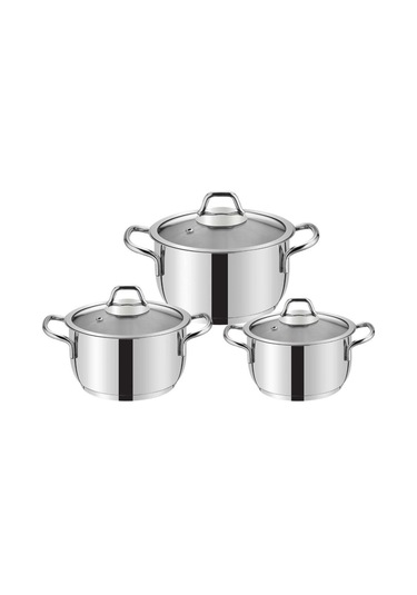 Evimsaray Asude Güveç Mini Tencere Seti Gri