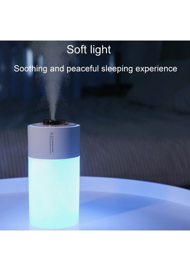 Sones Usb Renkli Bardak Nemlendirici Ev Araba Ortam Işığı Masaüstü Hava Temizleyici Beyaz