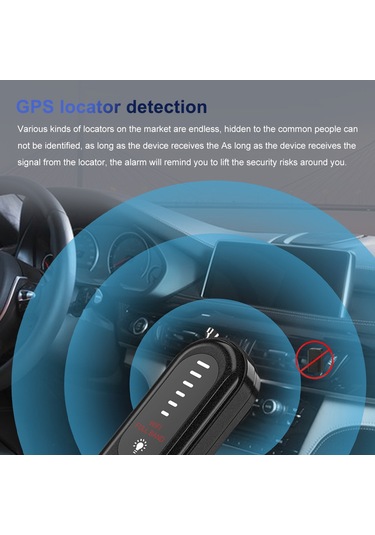 Geeroyoo Taşınabilir Rf Sinyal Dedektörü - Gps Takip, Dinleme Cihazı Tespiti İçin 6 Seviye Hassasiyetli Kablosuz Tarayıcı 100mhz-2.7ghz