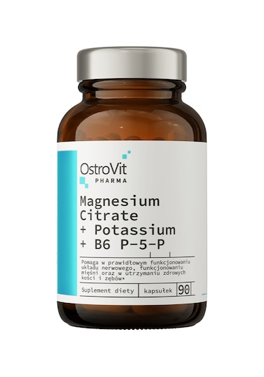 Ostrovit Magnesium Citrate + Potassium + B6 P-5-p 90 Caps