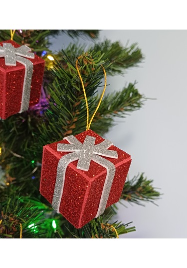 Yılbaşı Ağacı Süsü -8 Adet- Çam Ağacı Süsü Hediye Paketi 8
