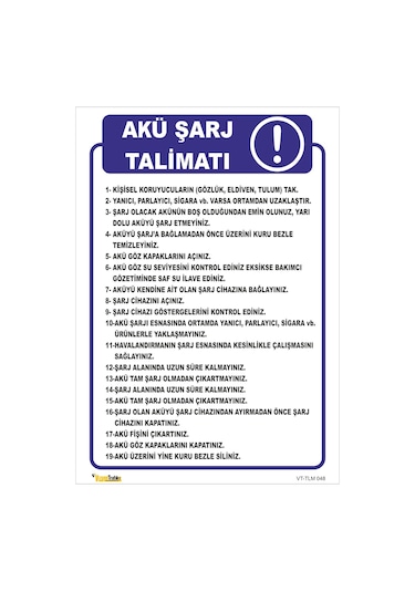 AKÜ ŞARJ TALİMATI TLM 048