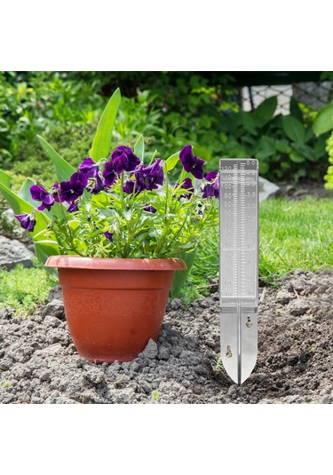 Hangfox Cam Gibi Şeffaf Plastik Yağmur Ölçer - 120mm/5 İnç Ölçekli Bahçe Ve Çiftlik İçin Dayanıklı Yağmur Miktarı Ölçme Aleti