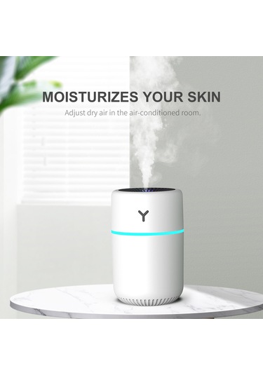 Youtek 260ml Usb Arabalı Nemlendirici: 7 Renkli Işık, Sessiz Çalışma, Sürekli/aralıklı Nem Modu