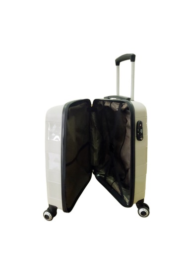 Hotowa Gold Pp Valiz 8011 Ekru Tsa Kilitli Kabin Boy Ekru