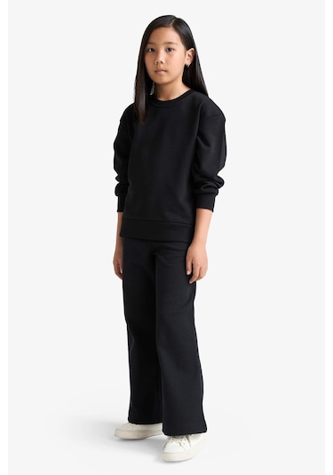 Defacto Kız Çocuk Wide Leg Waffle Geniş Paça Pantolon E8293a825aubk81 Siyah Defacto Kız Çocuk Wide Leg Waffle Geniş Paça Pantolon E8293a825aubk81 Siyah