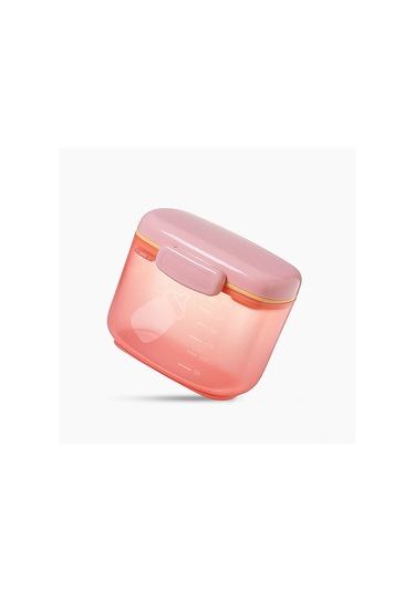 Geeroyoo Pembe Çift Katlı Muhafaza Kutu - Süt Tozu İçin, Nem Engelleme Ve Taze Tutma Özelliği, Taşınması Kolay, Farklı Miktarlarda Saklama