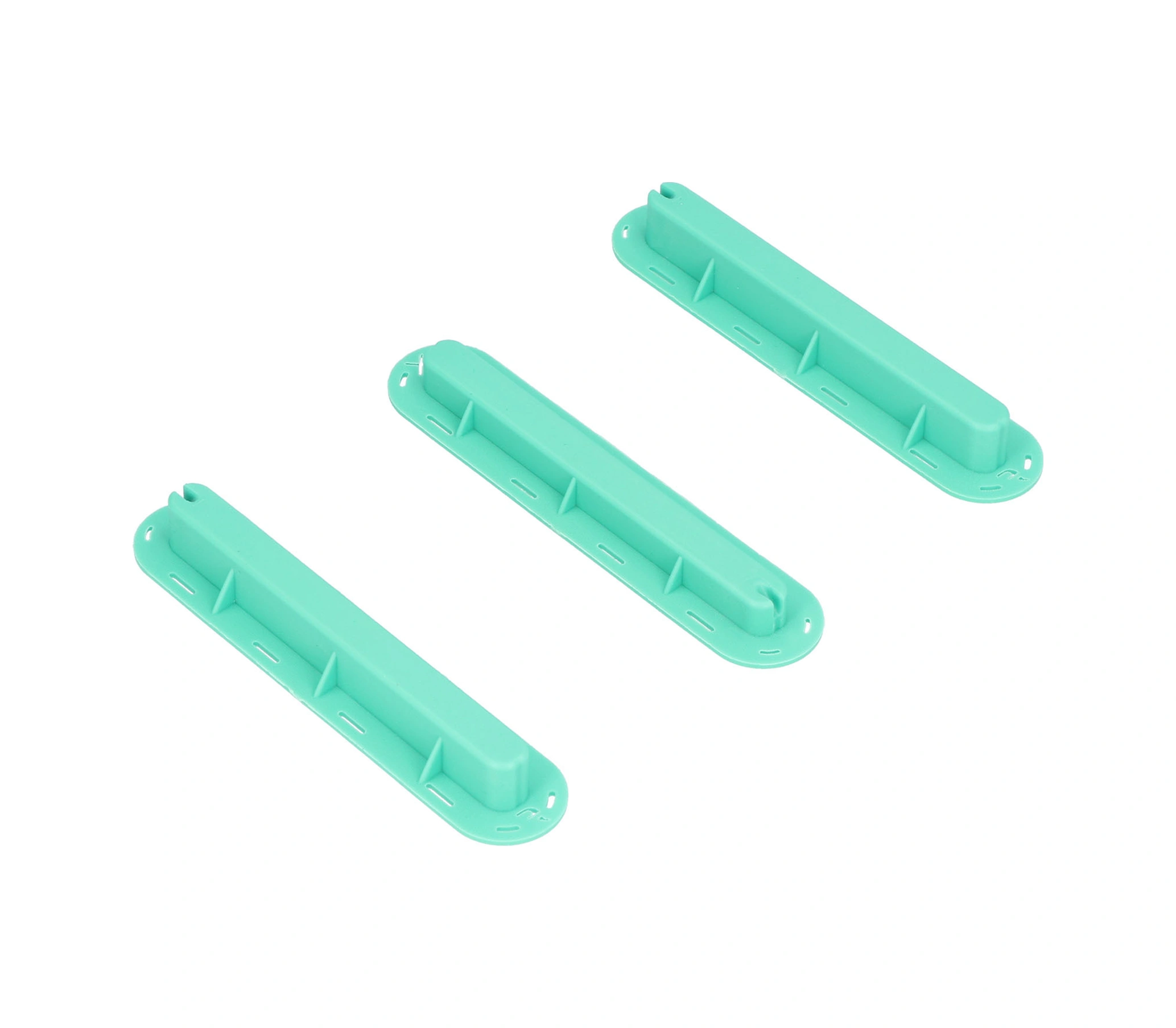 Vkemall Plastik Surf Tahtası Kuyruğu Kanalı - Dayanıklı, Hafif, Kolay Kurulum - 3'lü Set, Mavi Renk, 15cm Boy, Vida Ve Anahtar Dahil