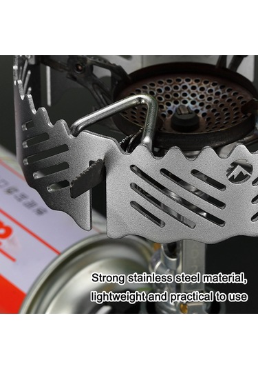 Geeksen St-132 Paslanmaz Çelik Fırın Rakısı, Rüzgar Engeli, Kayma Engeli, Enerji Tasarruflu, Çıktı Yüksek, Dış Mekan Pişirme Aleti, 3/4 Ayaklı Soğanlar İçin Uyumlu Gümüş