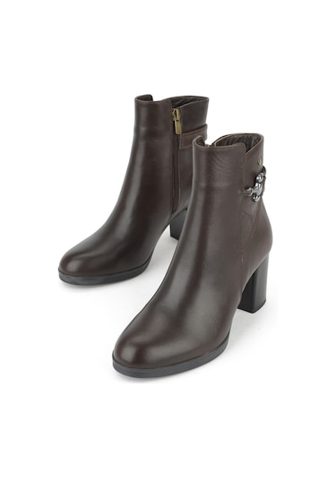 Ziya, Kadın Hakiki Deri Bot 1531022z7571 Kahve 1531022z7571 300 Kahve