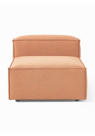 Most Mollis Orta Modül Berjer Silinebilir Kiremit Keten Kumaş Yum Tarçın