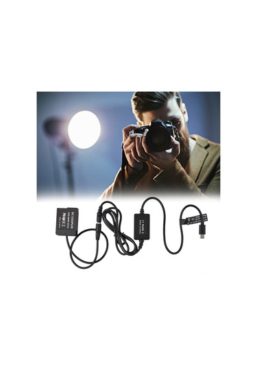 Youtek Panasonic Lumıx İçin Usb Type-c Pd Hızlı Şarj Desteği İle Sahte Pil Ve Kablo Seti