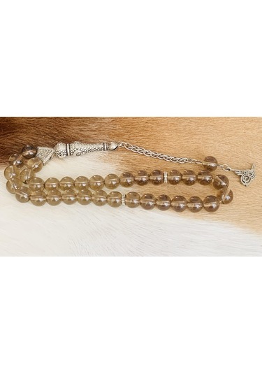 DUMANLI QUARZ DOĞAL TAŞ TESBİH KÜRE MODEL