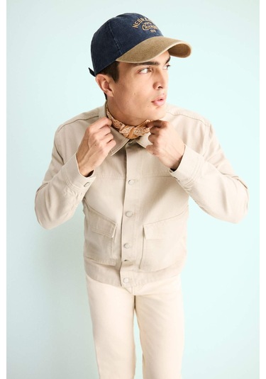 Defacto Relax Fit Düğmeli Cepli Denim Ceket F8273ax25aubg766 Bej Defacto Relax Fit Düğmeli Cepli Denim Ceket F8273ax25aubg766 Bej