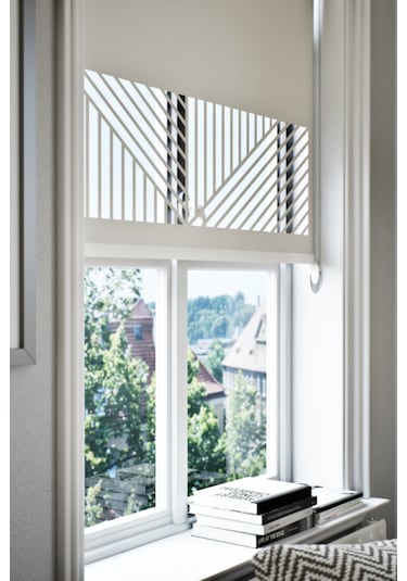 Lazer Kesim Mat Stor Perde, Lazer Kesimli Klasik Serisi, C-151002 Ekru Renk Ekru