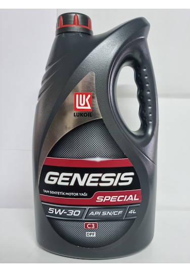 Lukoil Genesis C3 5W-30 Dpf Tam Sentetik Motor Yağı 4 L