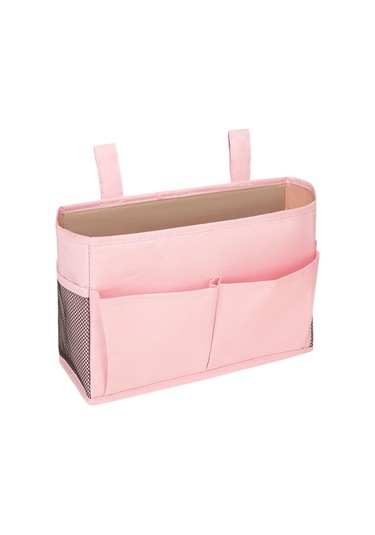 Homyl Dergi Için Başucu Caddy Asılı Yatak Düzenleyici Hafif Pembe